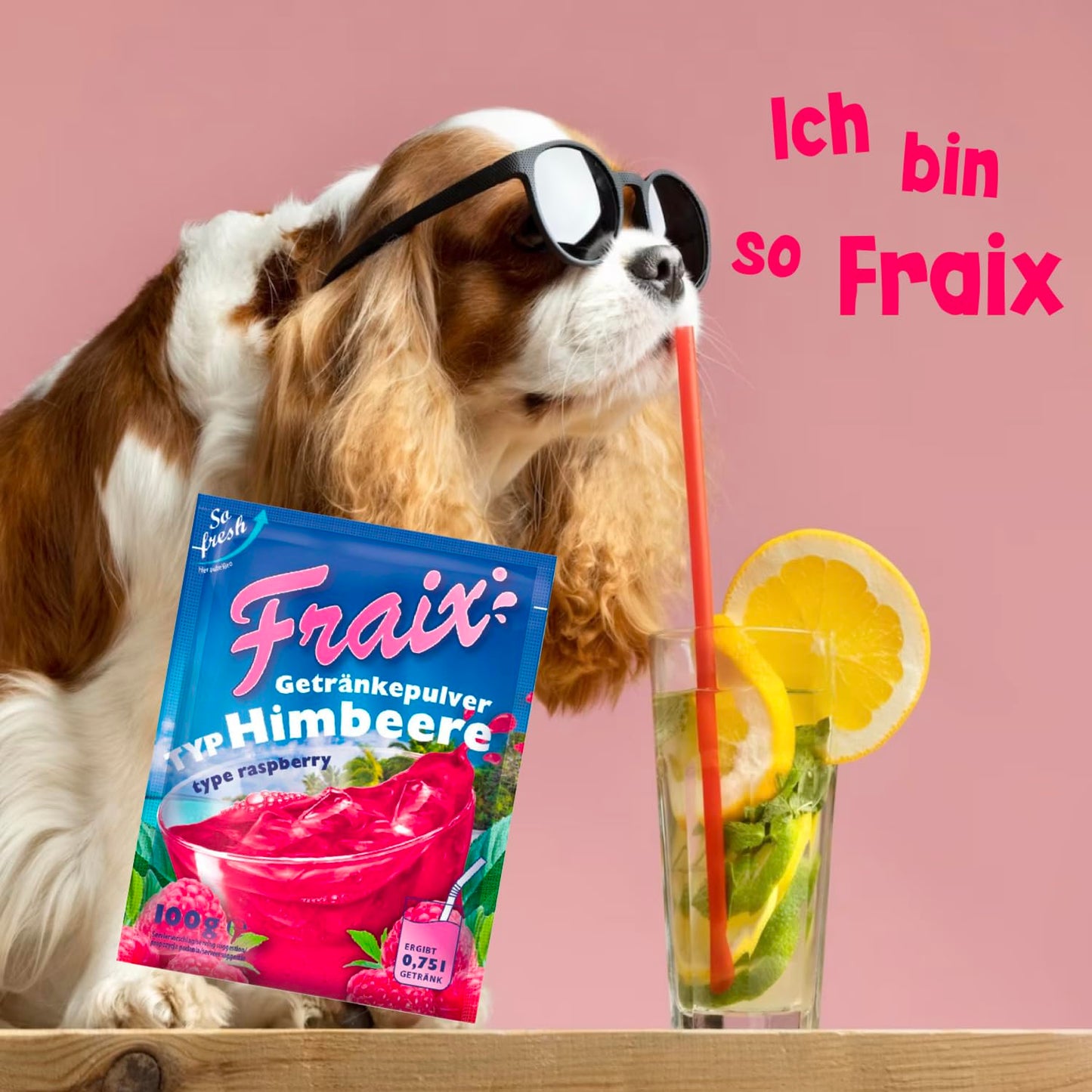 FRAIX Getränkepulver Himbeere 100g BT | 50er VPE