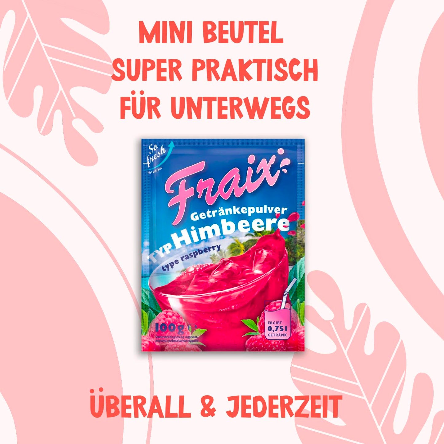 FRAIX Getränkepulver Himbeere 100g BT | 50er VPE