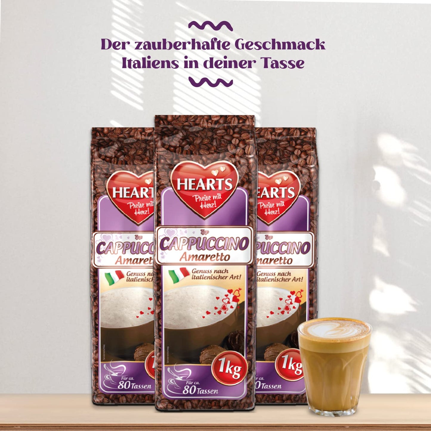 HEARTS Cappuccino Amaretto 1kg