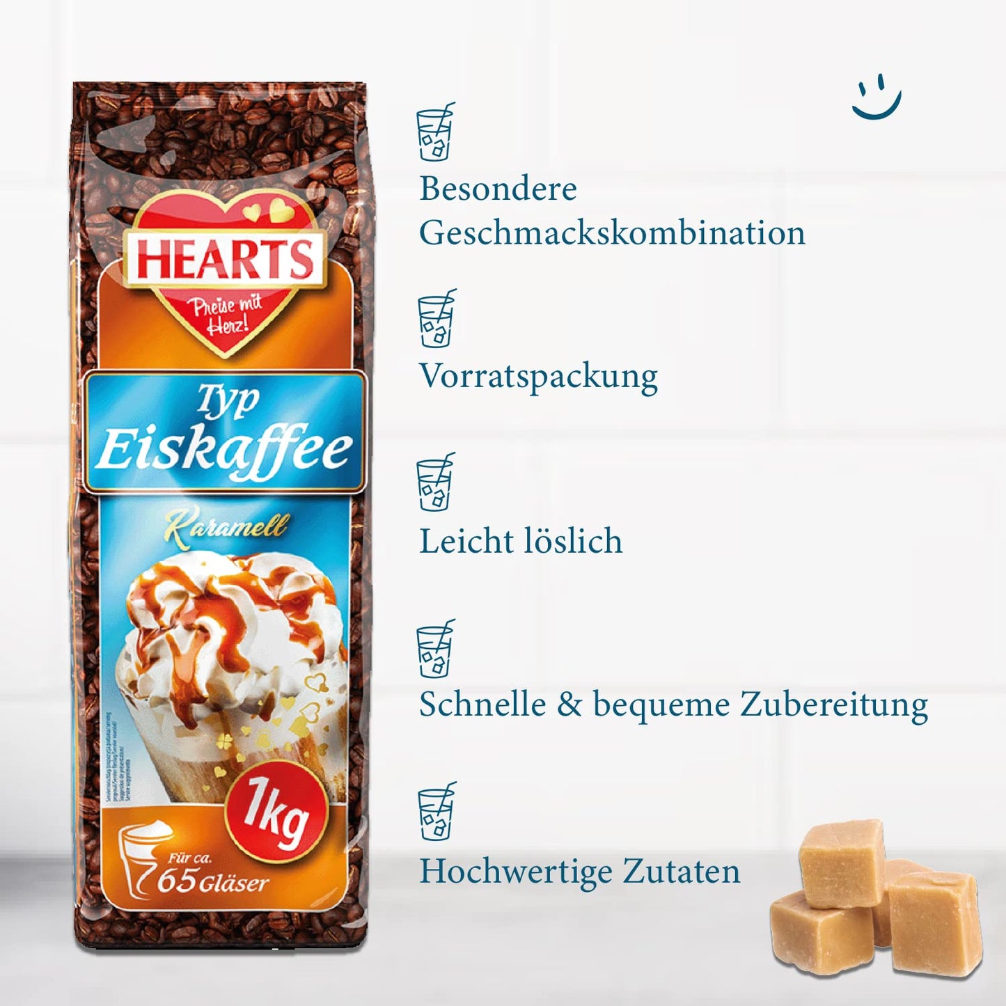 HEARTS Eiskaffee Karamell 1kg
