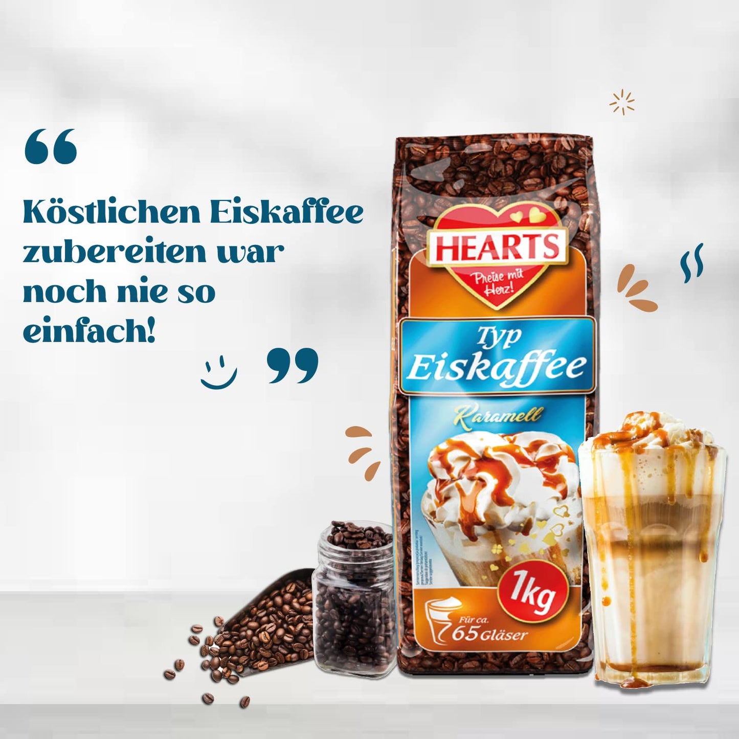 HEARTS Eiskaffee Karamell 1kg