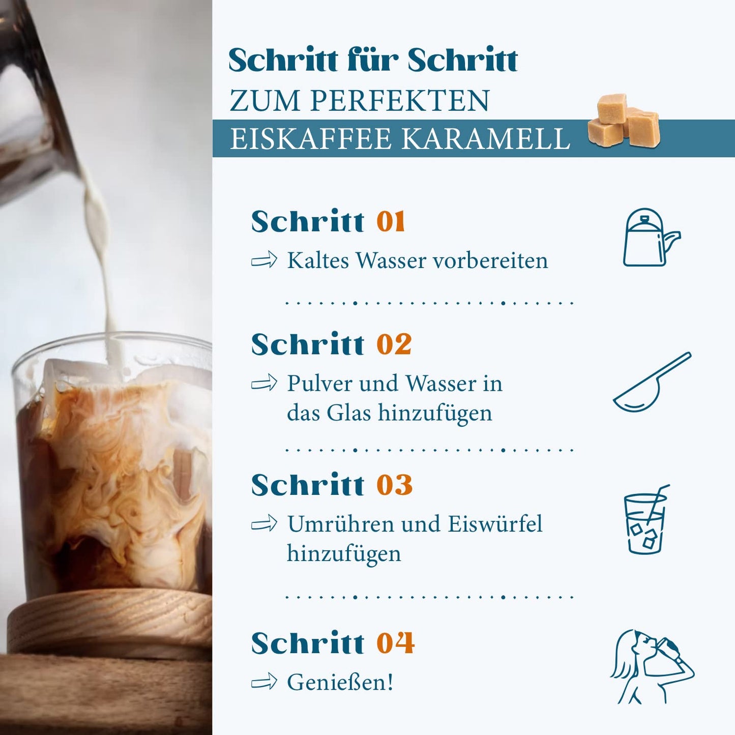 HEARTS Eiskaffee Karamell 1kg