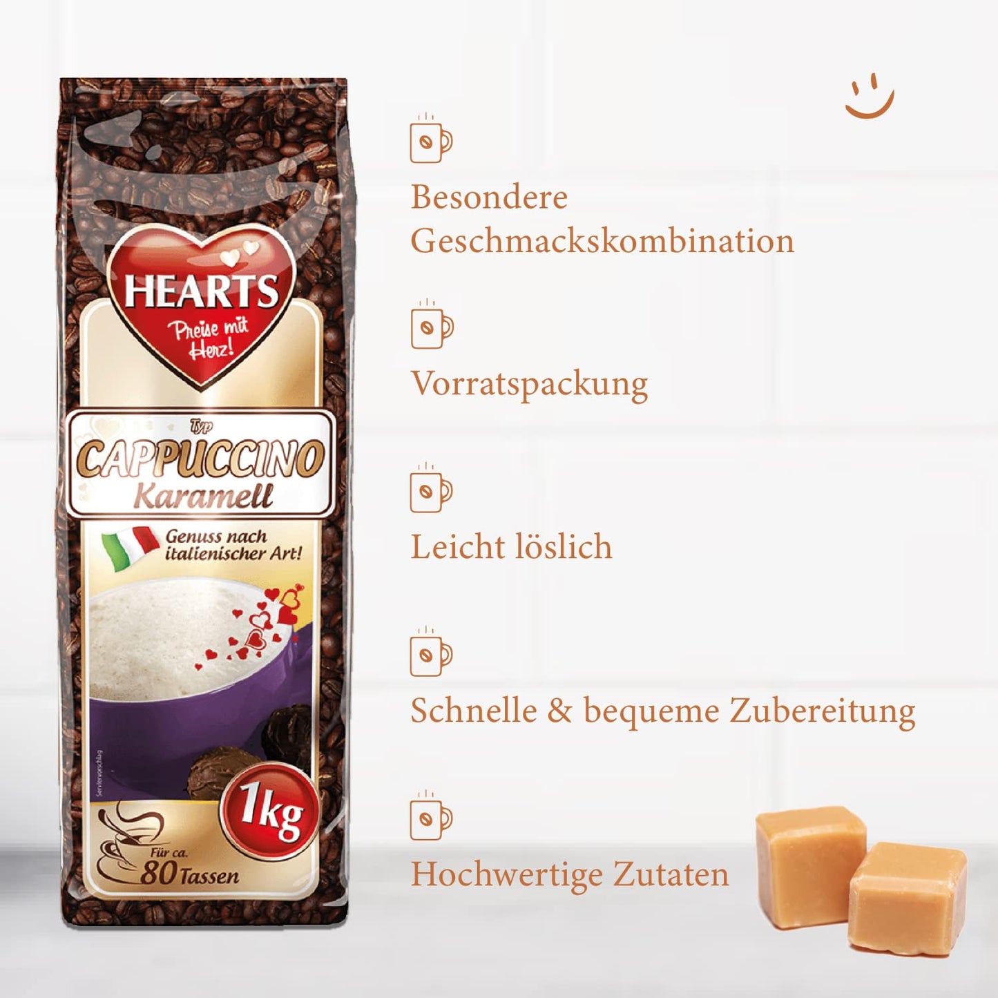 HEARTS Cappuccino Karamell 1kg