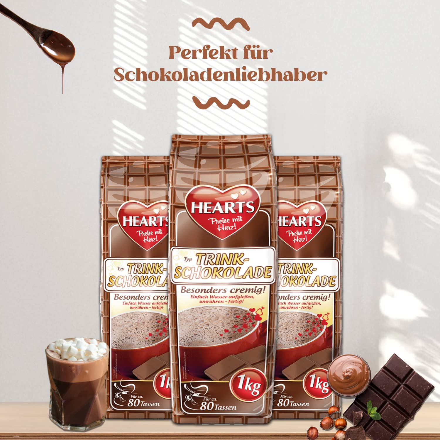 HEARTS Trinkschokolade 1kg