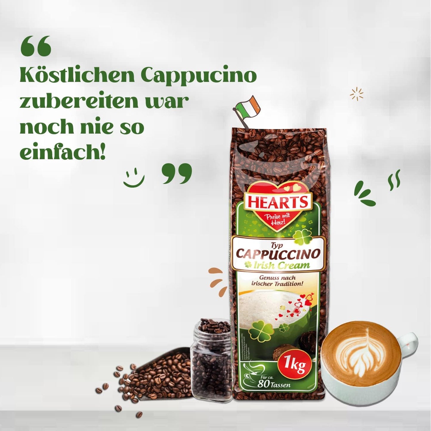 HEARTS Cappuccino Irish Cream 1kg