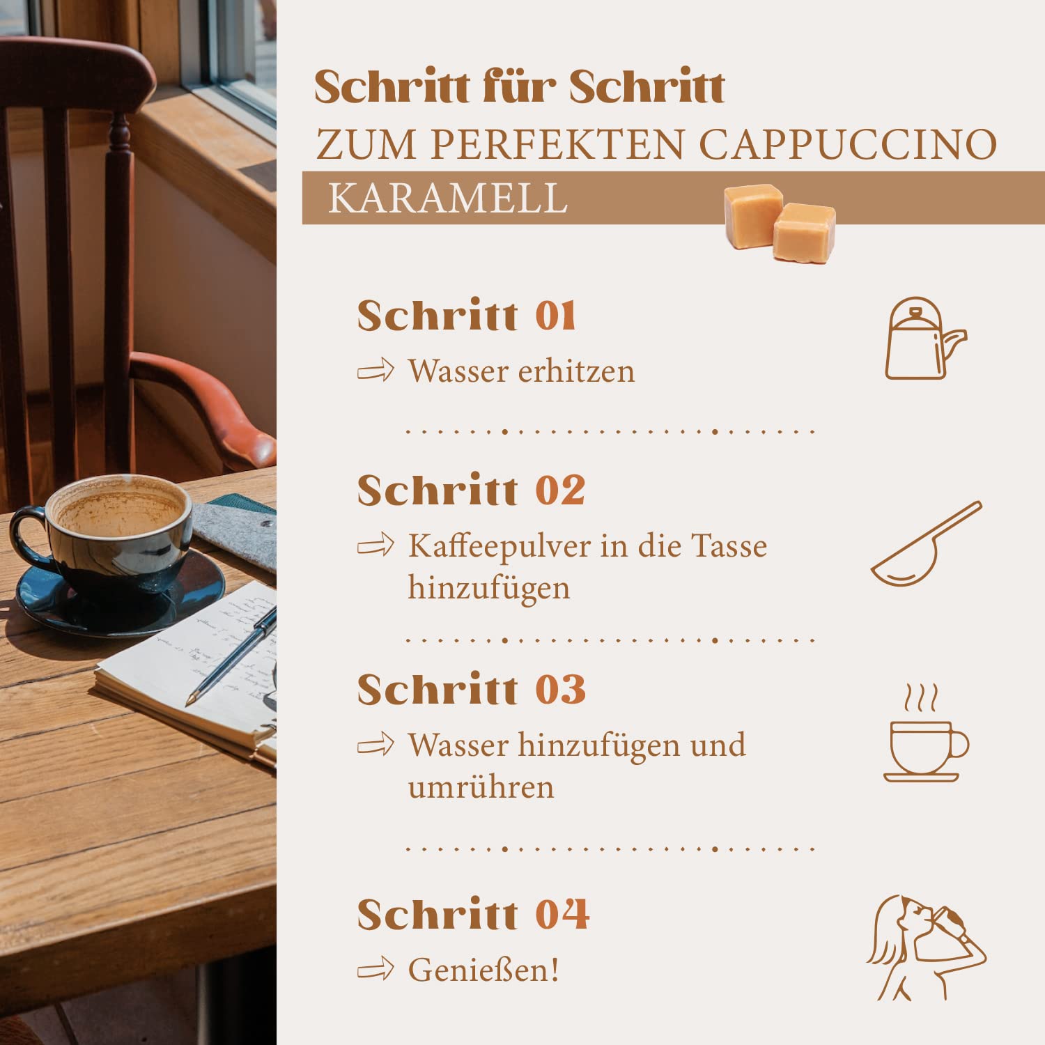 HEARTS Cappuccino Karamell 1kg