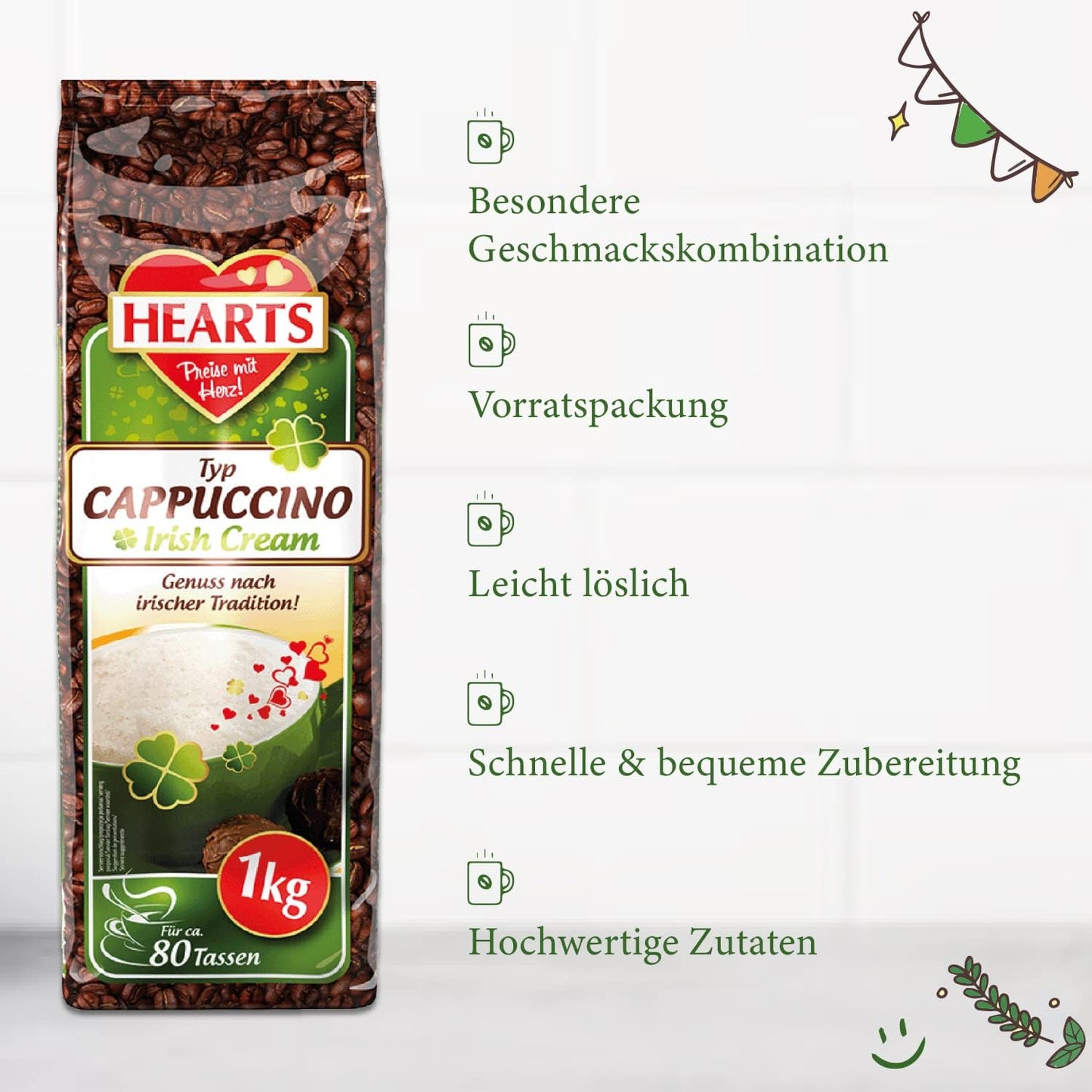HEARTS Cappuccino Irish Cream 1kg