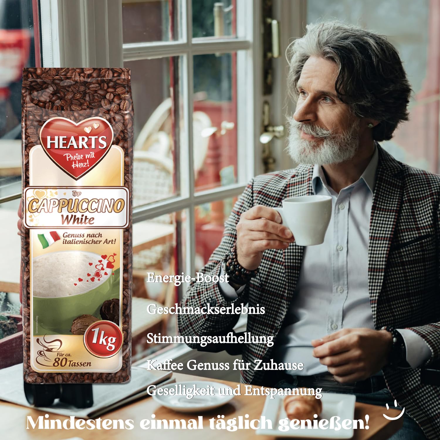 HEARTS Cappuccino White 1kg