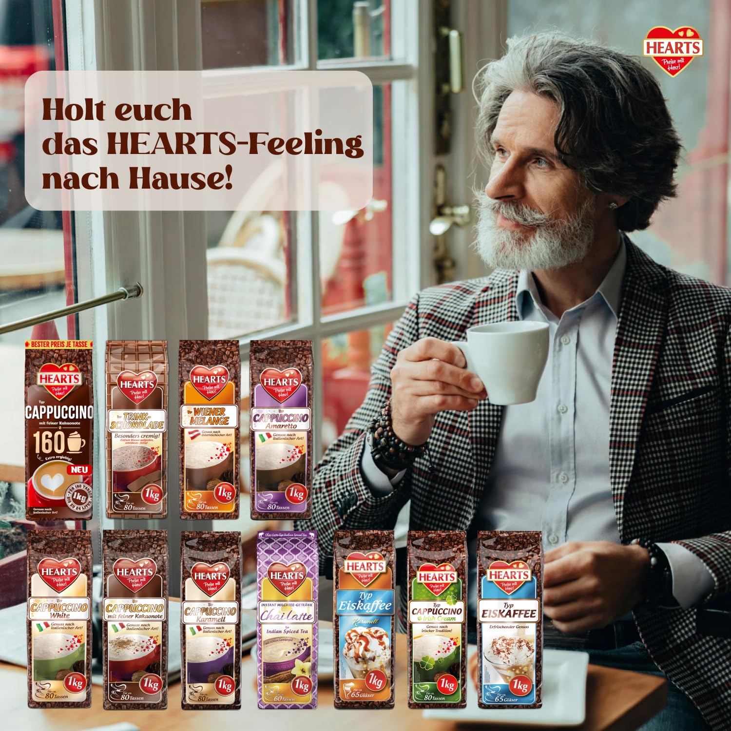 HEARTS Trinkschokolade 10 x 1kg