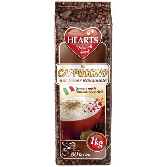 HEARTS Cappuccino mit feiner Kakaonote 1kg