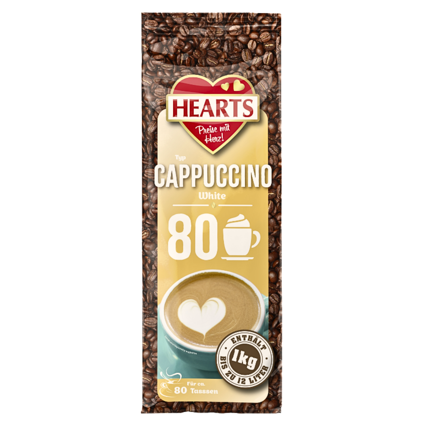 HEARTS Cappuccino White 1kg