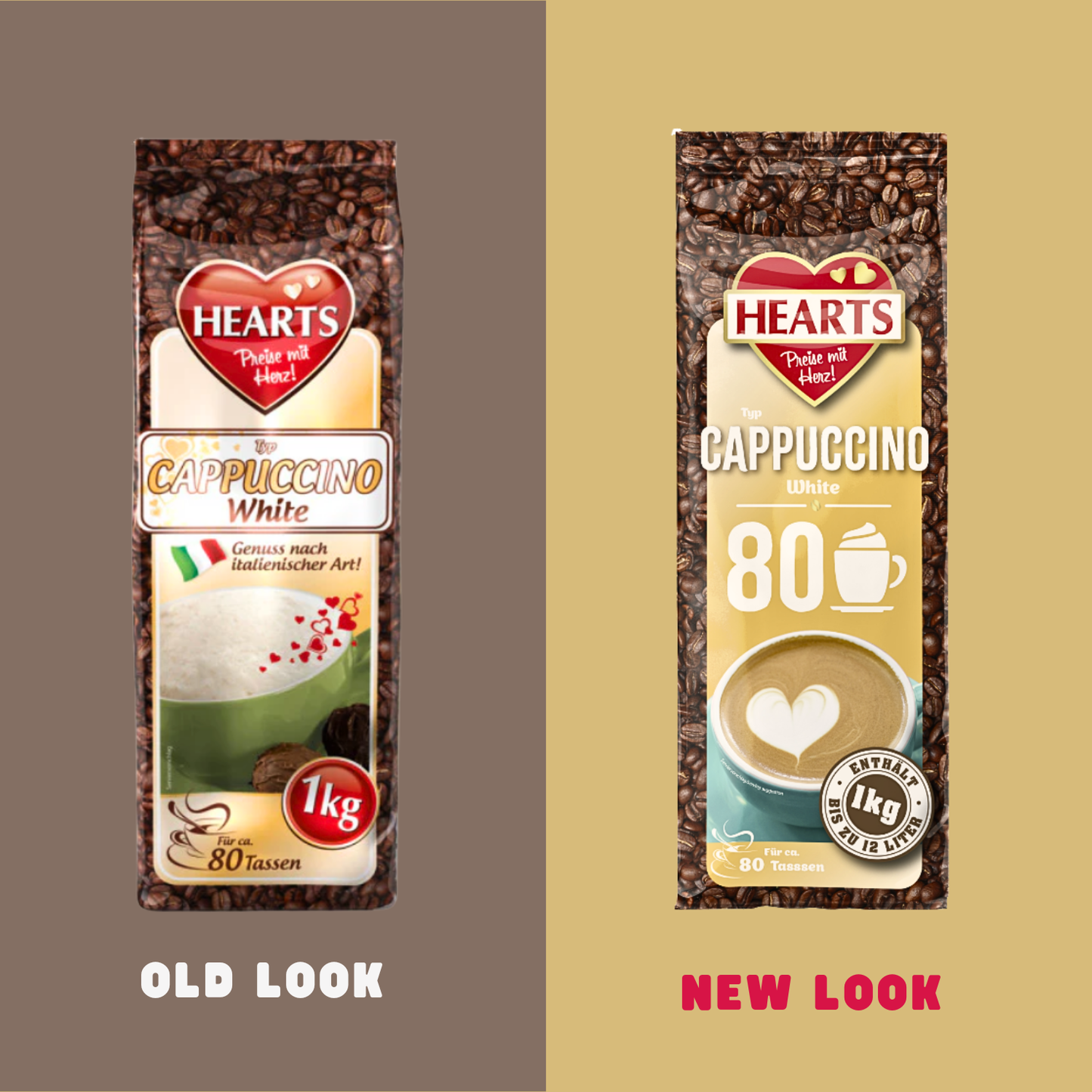 HEARTS Cappuccino White 1kg