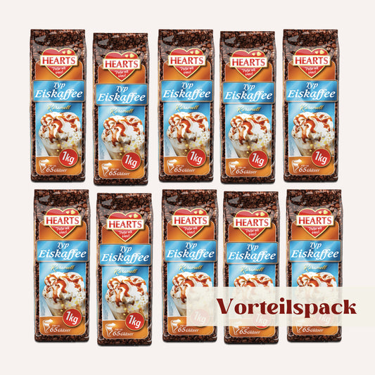 HEARTS Eiskaffee Karamell 10 x 1kg