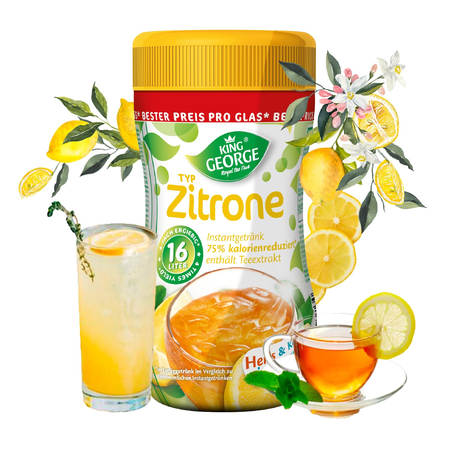 KING GEORGE Zitrone 12 x 400g (16L)